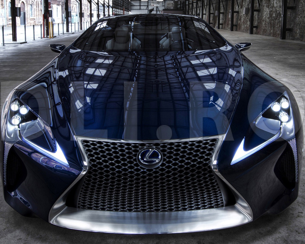 2012 Lexus LF-LC Blue concept 雷克薩斯 藍色概念車 高清壁紙 #15 - 1280x1024