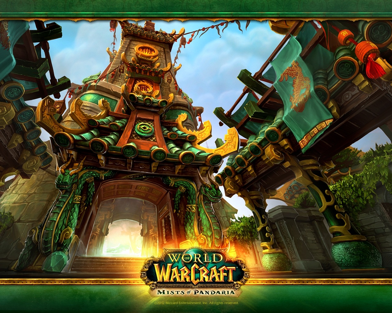 World of Warcraftの：Pandaria HDの壁紙のミスト #6 - 1280x1024