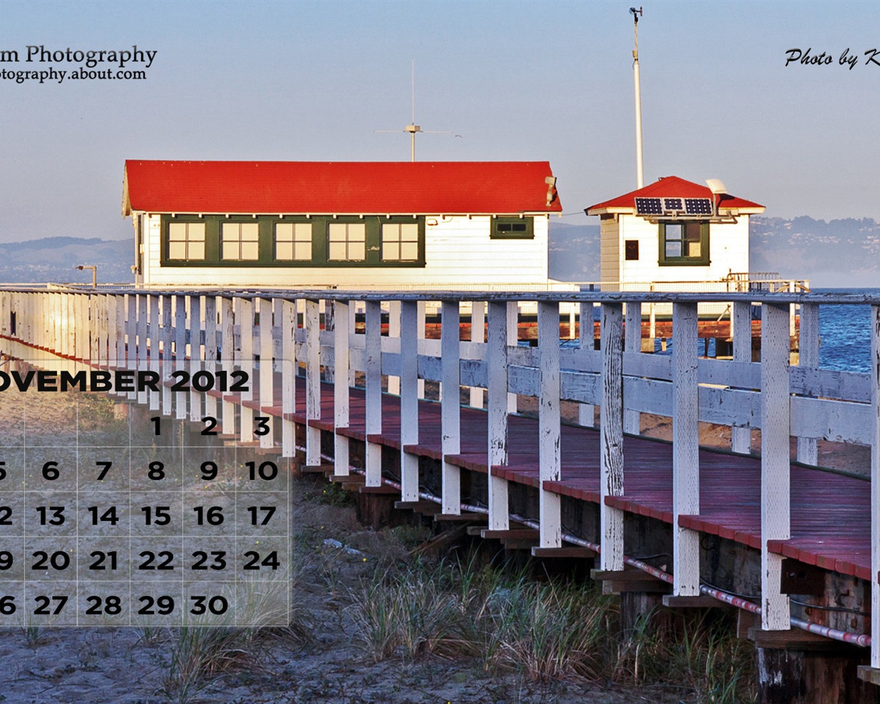 Novembre 2012 Calendar Wallpaper (2) #11 - 1280x1024