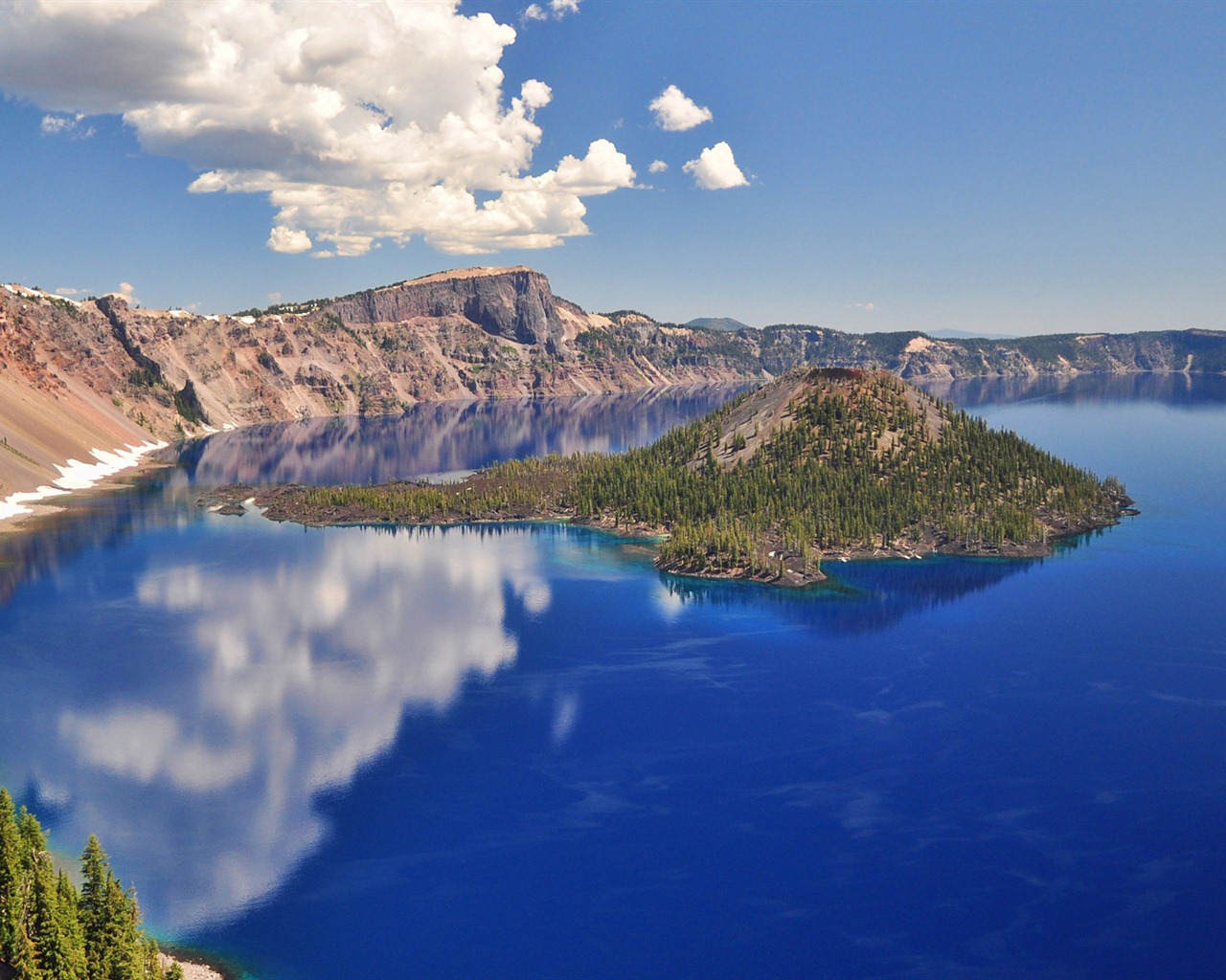 Les lacs, la mer, les arbres, les forêts, les montagnes, le papier peint de beaux paysages #16 - 1280x1024