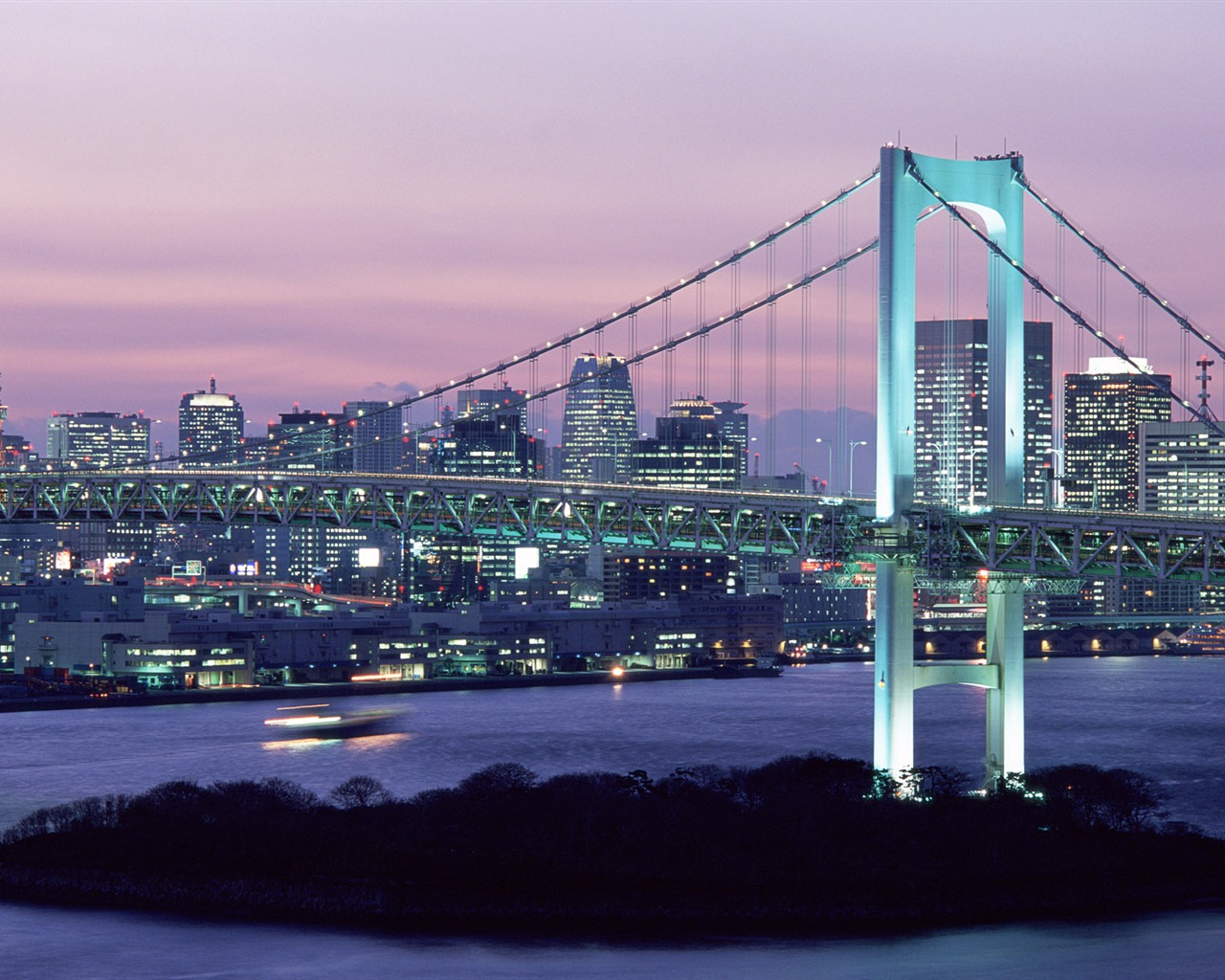 Windows 8 official panoramic wallpaper, cityscapes, Bridge, Horizon #5 - 1280x1024