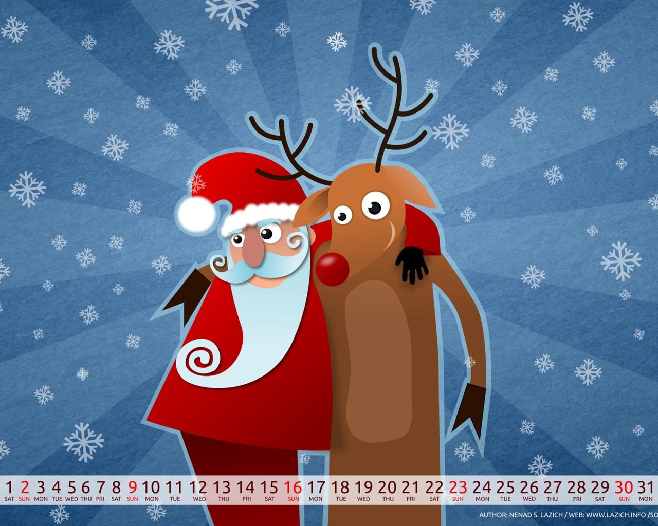 December 2012 Calendar wallpaper (1) #8 - 1280x1024
