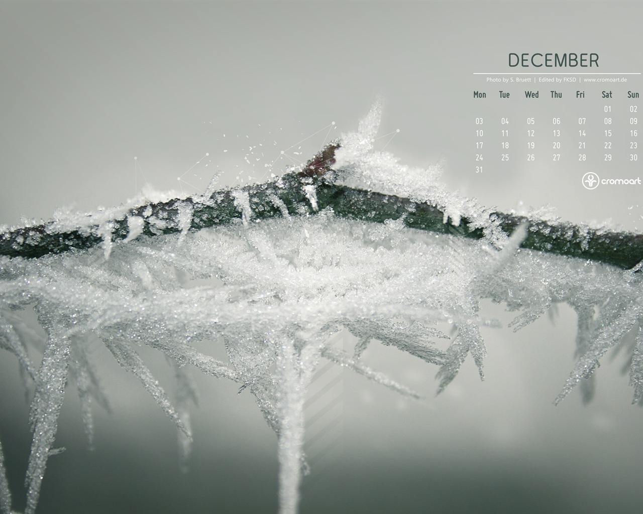 December 2012 Calendar wallpaper (2) #20 - 1280x1024