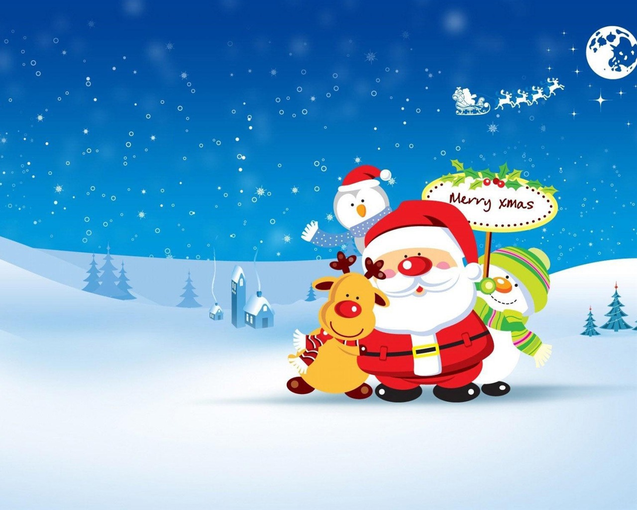 Merry Christmas HD Wallpaper Featured #17 - 1280x1024