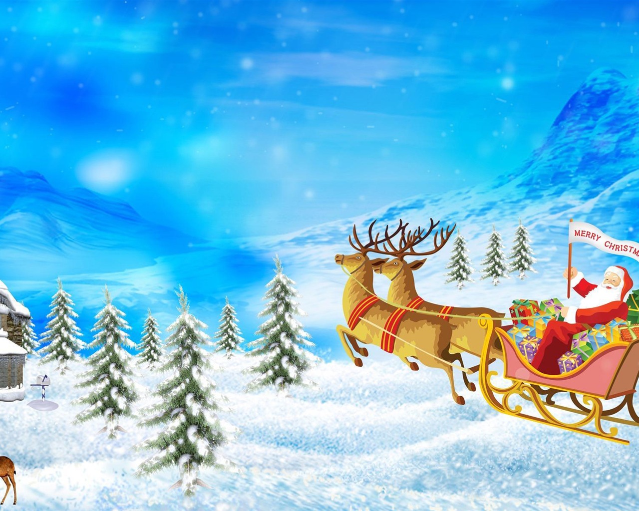 Merry Christmas HD Wallpaper Featured #19 - 1280x1024