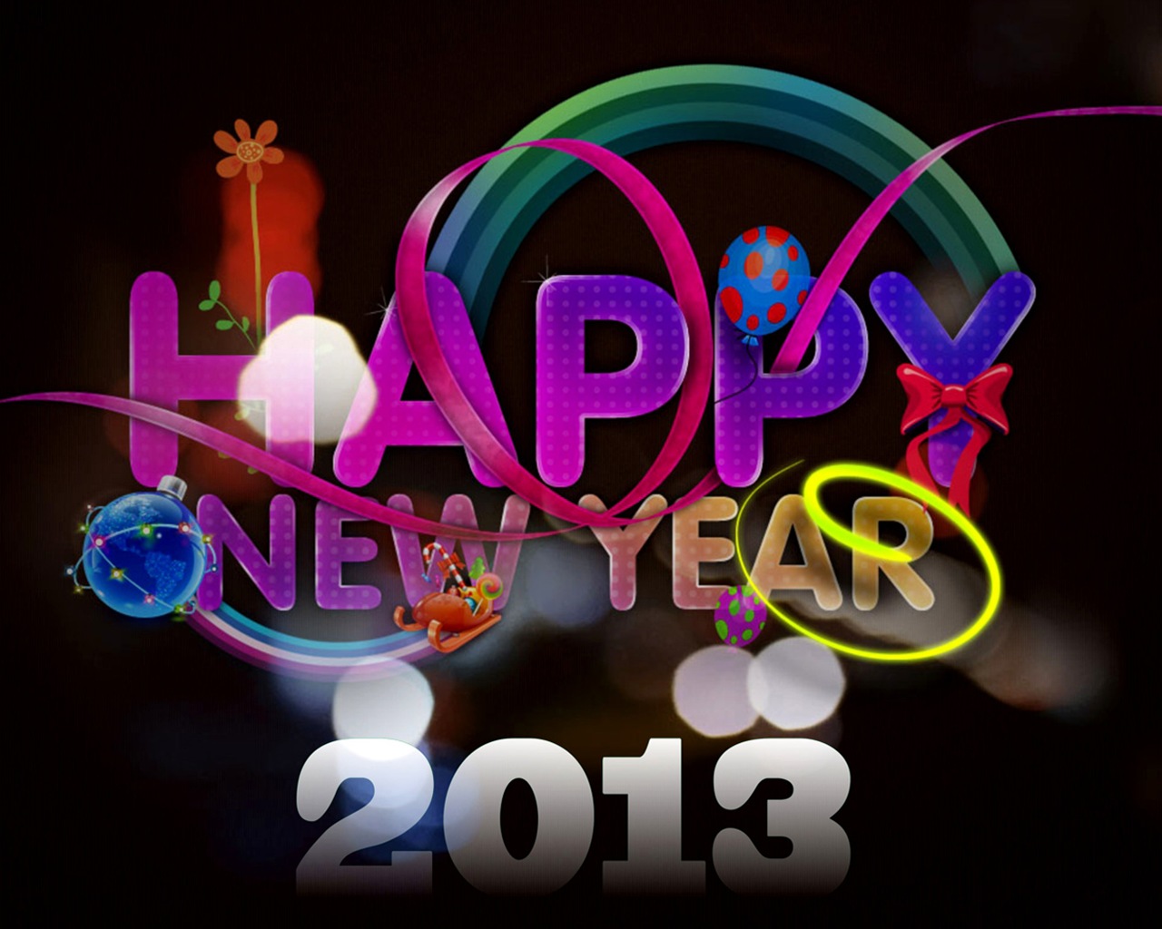 Feliz Año Nuevo 2013 HD fondos de pantalla #15 - 1280x1024