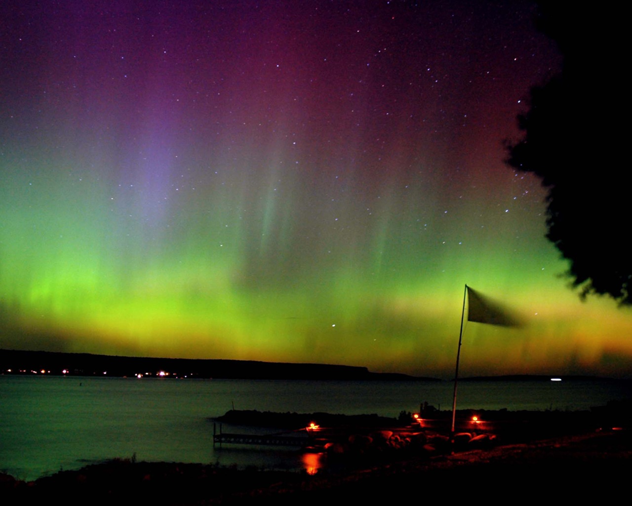 Природные чудеса Northern Lights HD обои (1) #3 - 1280x1024