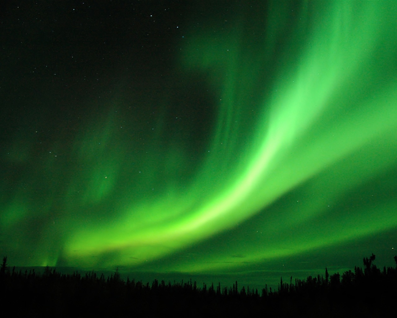 Природные чудеса Northern Lights HD обои (1) #4 - 1280x1024