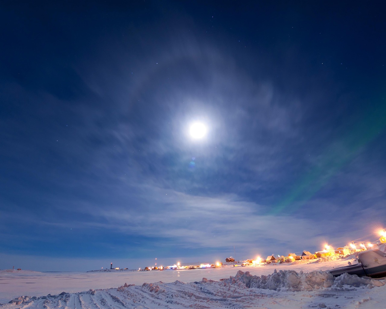 Природные чудеса Northern Lights HD обои (1) #7 - 1280x1024