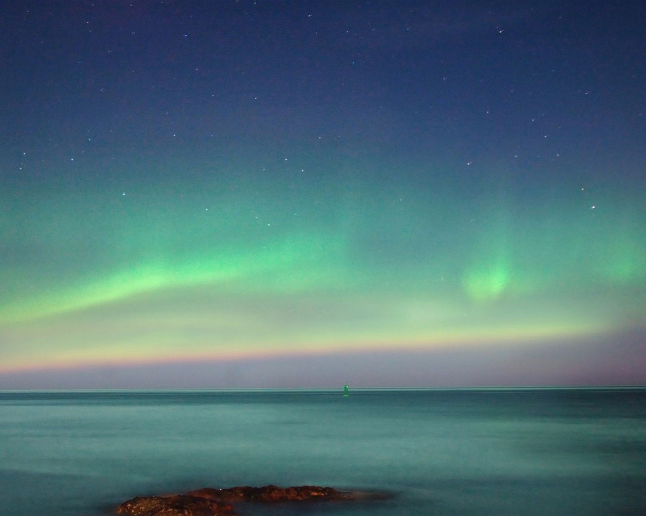 Природные чудеса Northern Lights HD обои (2) #8 - 1280x1024