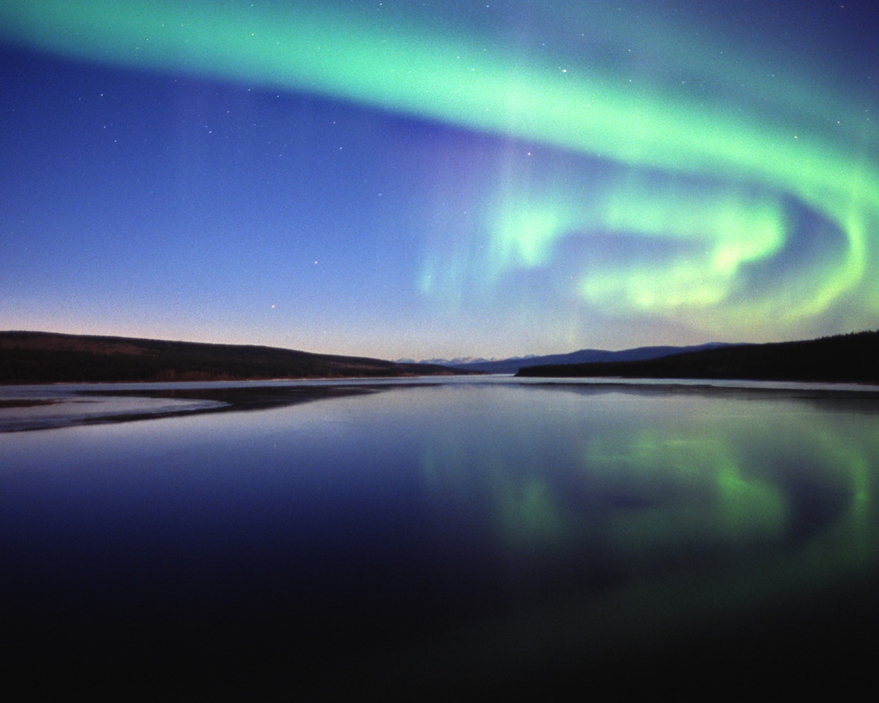 Природные чудеса Northern Lights HD обои (2) #15 - 1280x1024