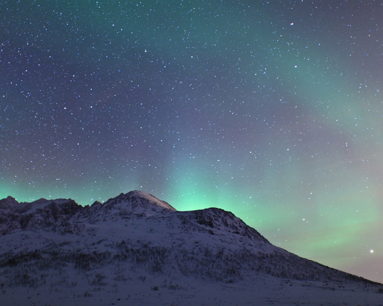 Природные чудеса Northern Lights HD обои (2) #17 - 1280x1024