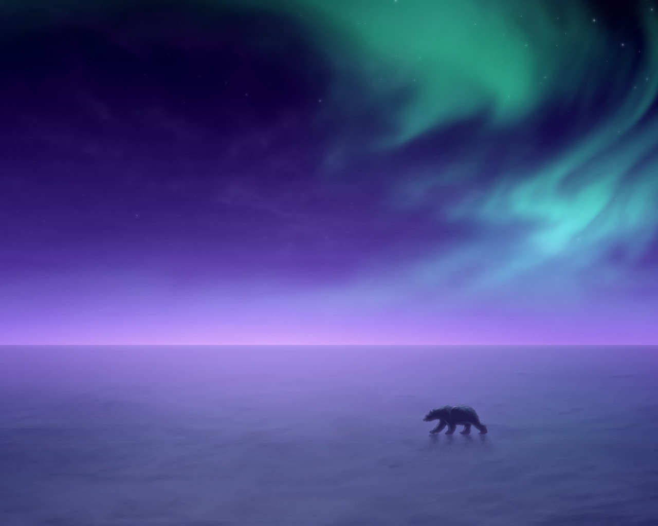 Природные чудеса Northern Lights HD обои (2) #21 - 1280x1024