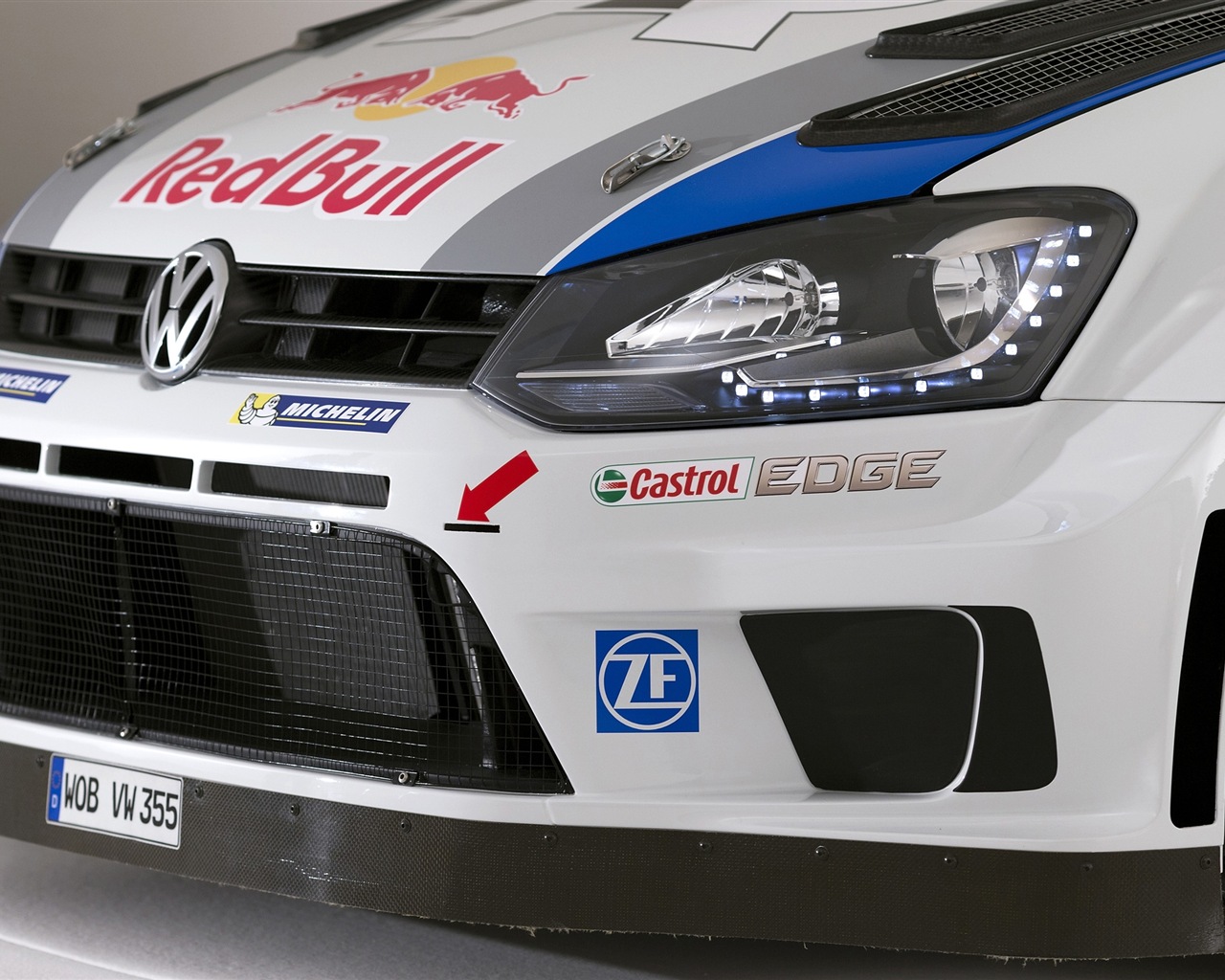 2013年フォルクスワーゲンポロR WRCのHDの壁紙 #7 - 1280x1024