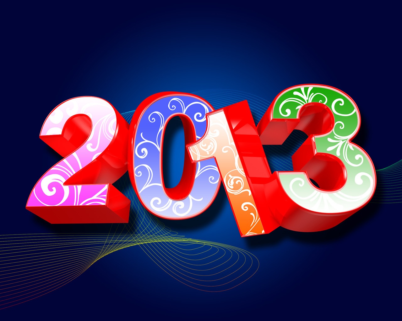 2013 New Year theme creative wallpaper(1) #12 - 1280x1024