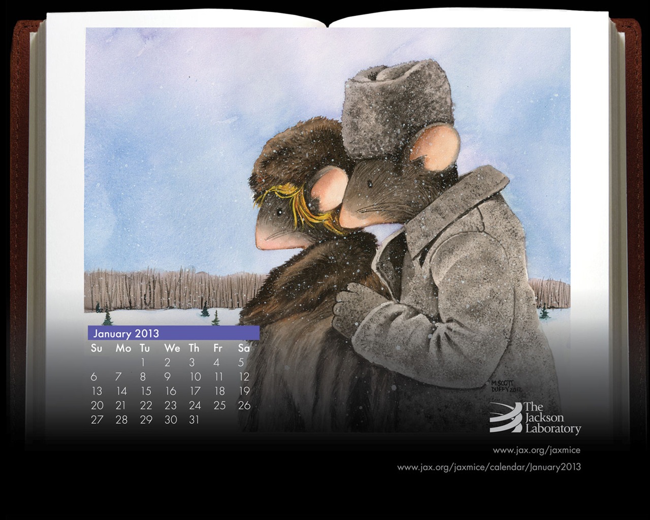 January 2013 Calendar wallpaper (1) #11 - 1280x1024