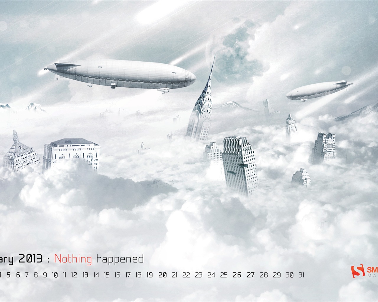 01 2013 Calendar fondo de pantalla (2) #3 - 1280x1024