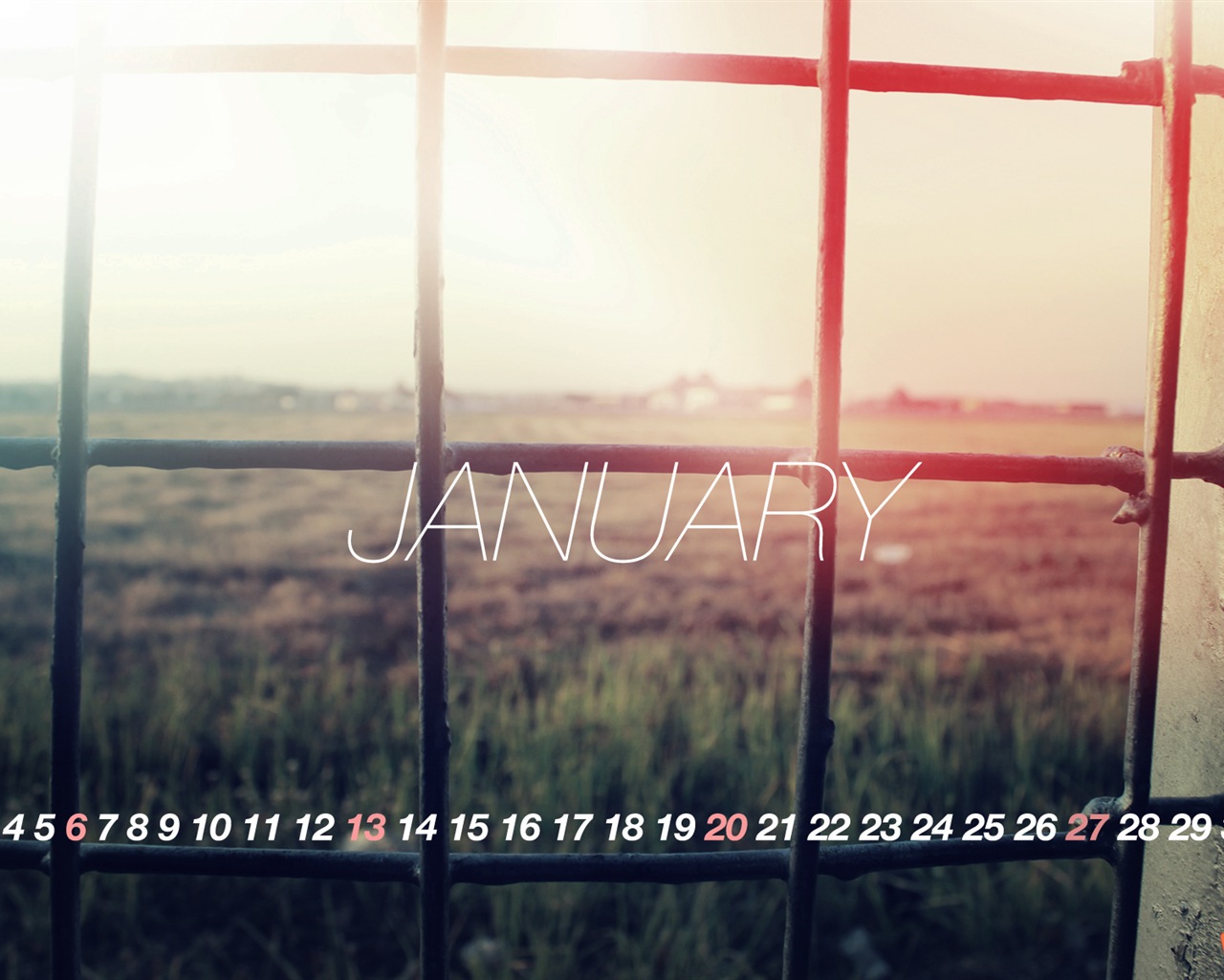 2013년 1월 캘린더 벽지 (2) #10 - 1280x1024