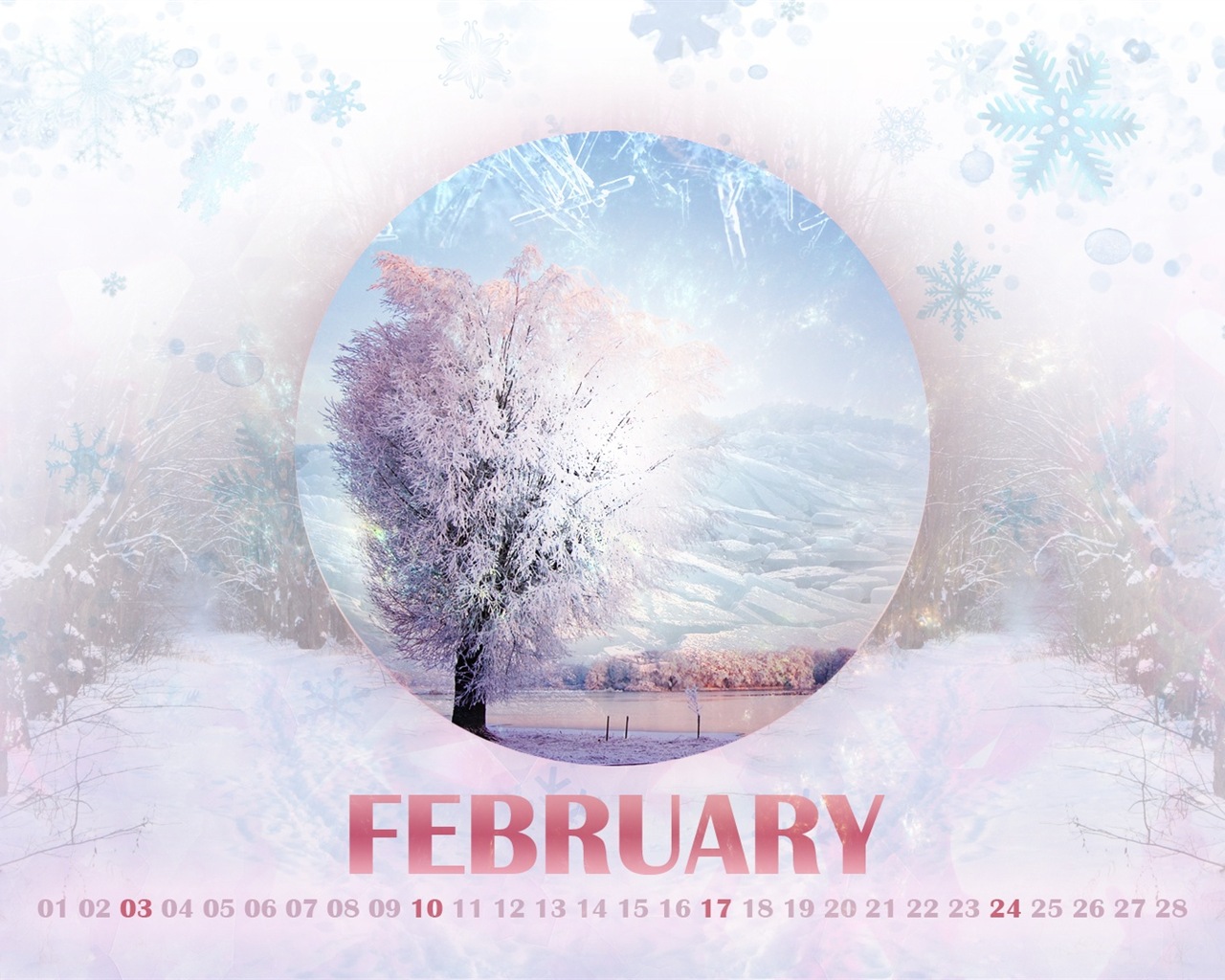 February 2013 Calendar wallpaper (2) #14 - 1280x1024