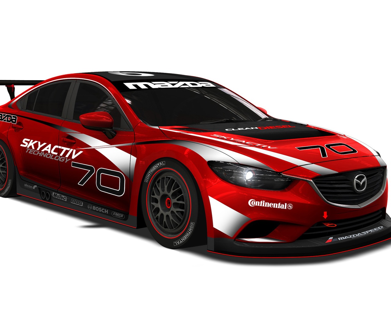 2013 Mazda 6 Skyactiv-D race car 马自达 高清壁纸10 - 1280x1024