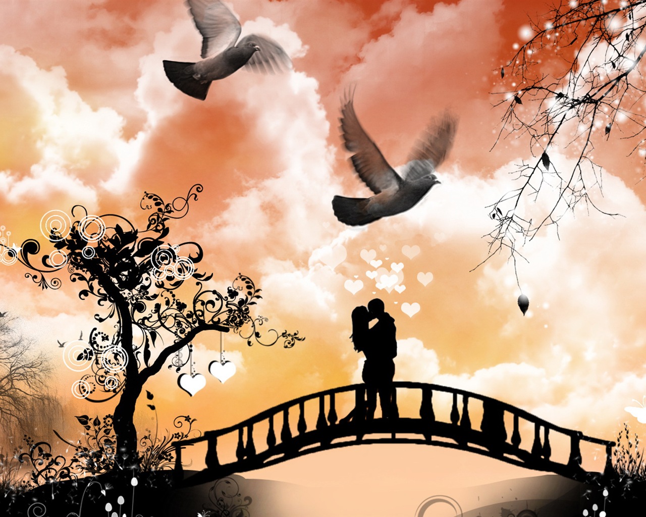 Warm and romantic Valentine's Day HD wallpapers #20 - 1280x1024