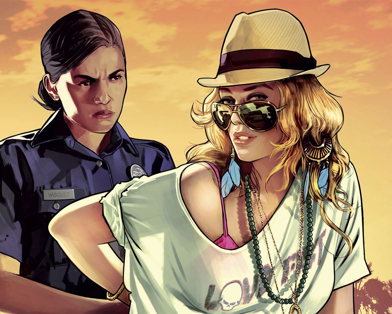 Grand Theft Auto V GTA 5 обои HD игры #4 - 1280x1024