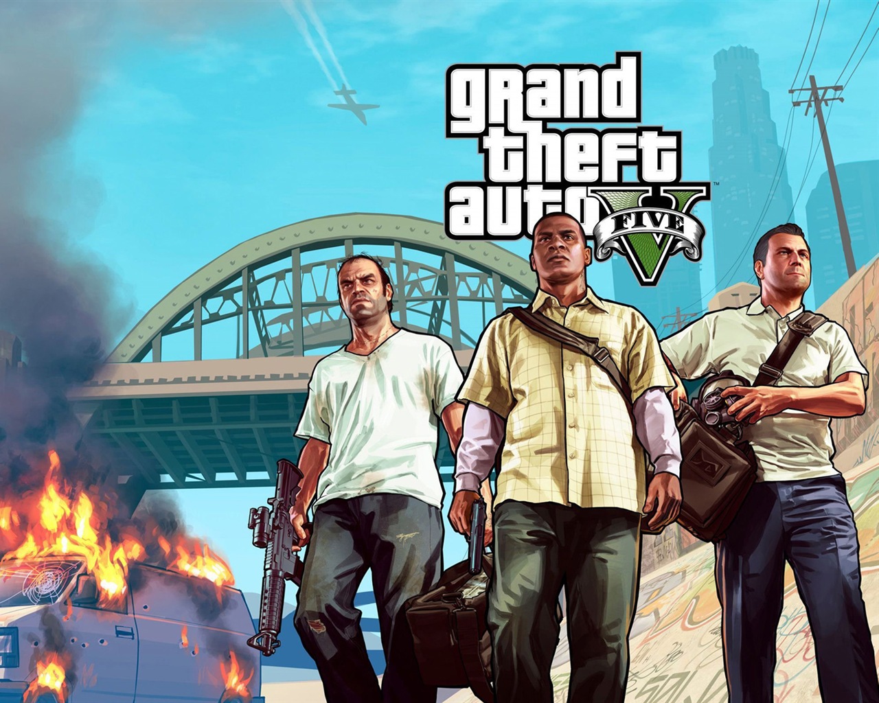Grand Theft Auto V GTA 5 fonds d'écran de jeux HD #7 - 1280x1024