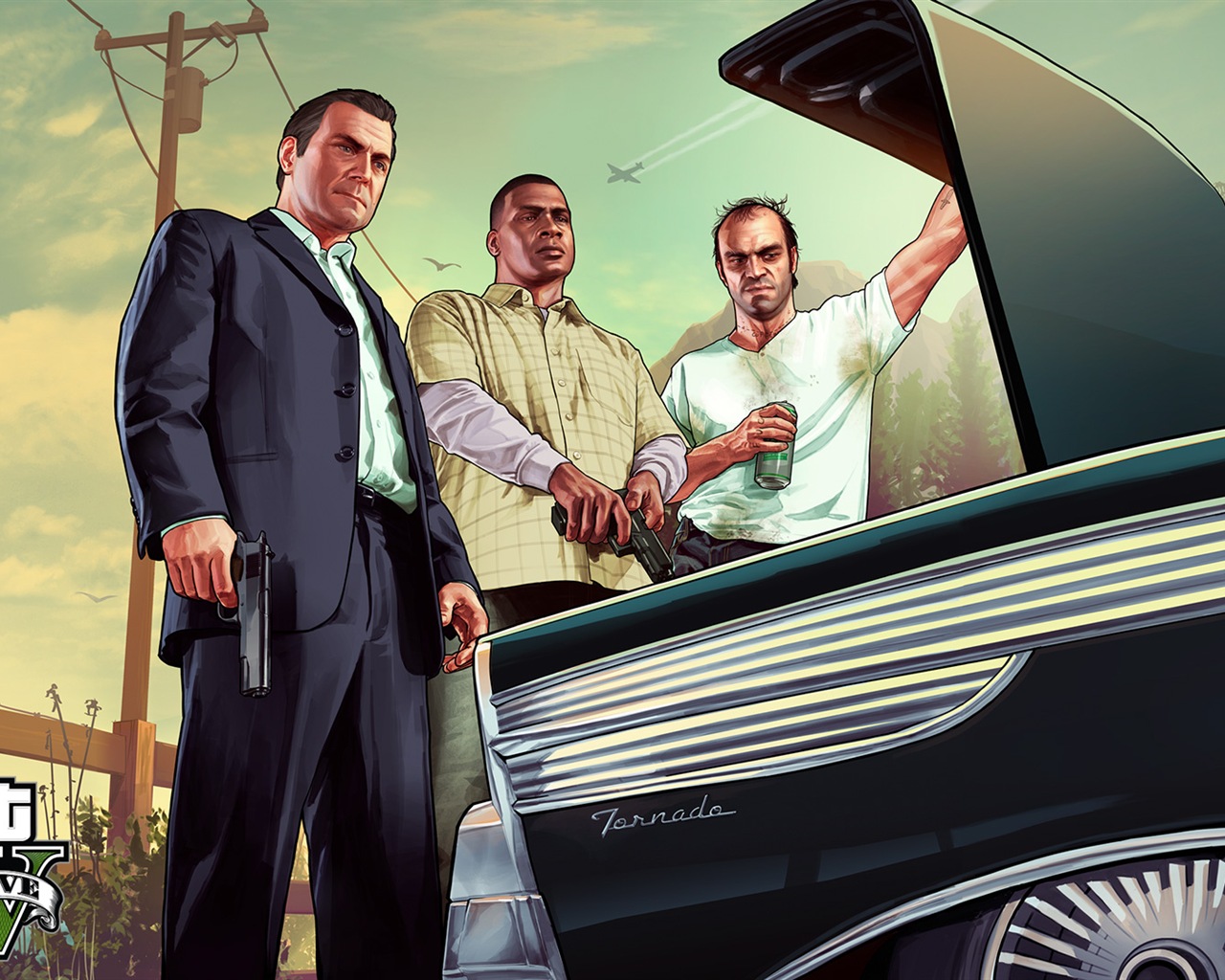 Grand Theft Auto V GTA 5 обои HD игры #20 - 1280x1024