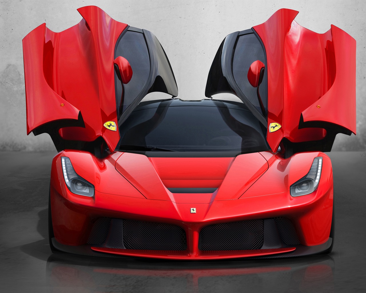 2013 Ferrari rouge LaFerrari supercar HD fonds d'écran #1 - 1280x1024