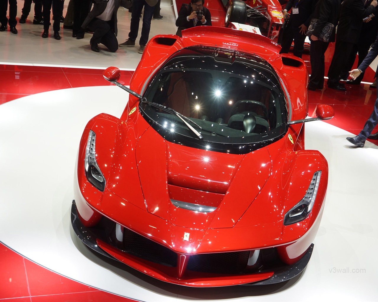 2013 Ferrari rouge LaFerrari supercar HD fonds d'écran #11 - 1280x1024