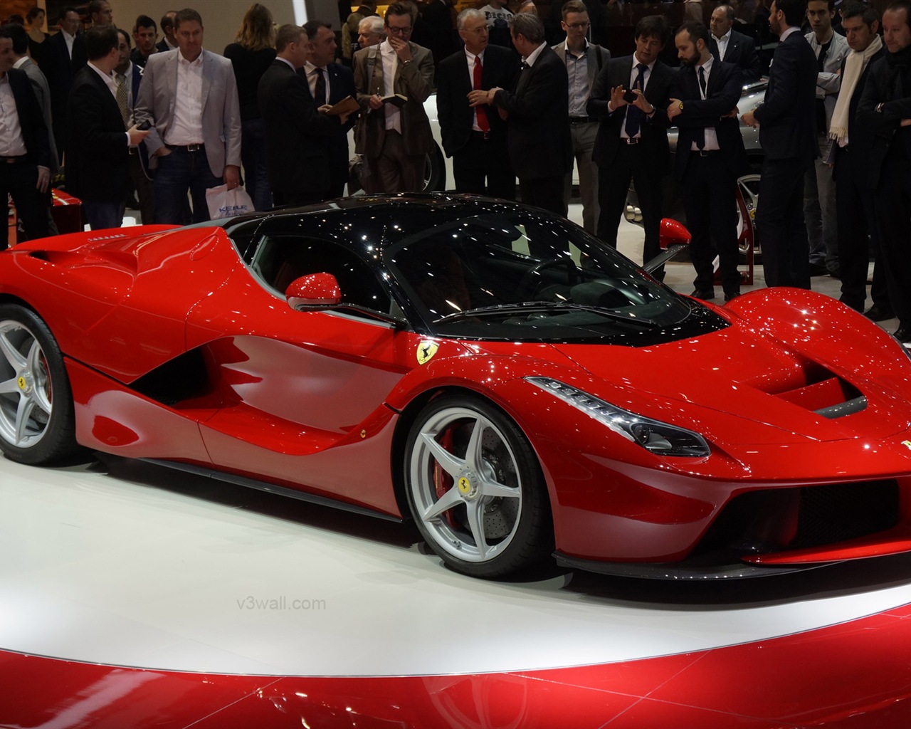 2013 Ferrari rouge LaFerrari supercar HD fonds d'écran #13 - 1280x1024