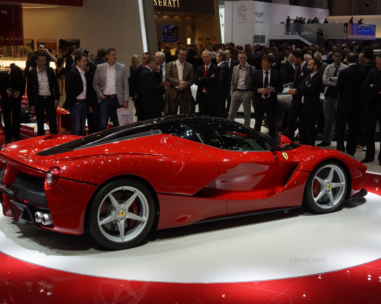 2013 Ferrari rouge LaFerrari supercar HD fonds d'écran #14 - 1280x1024