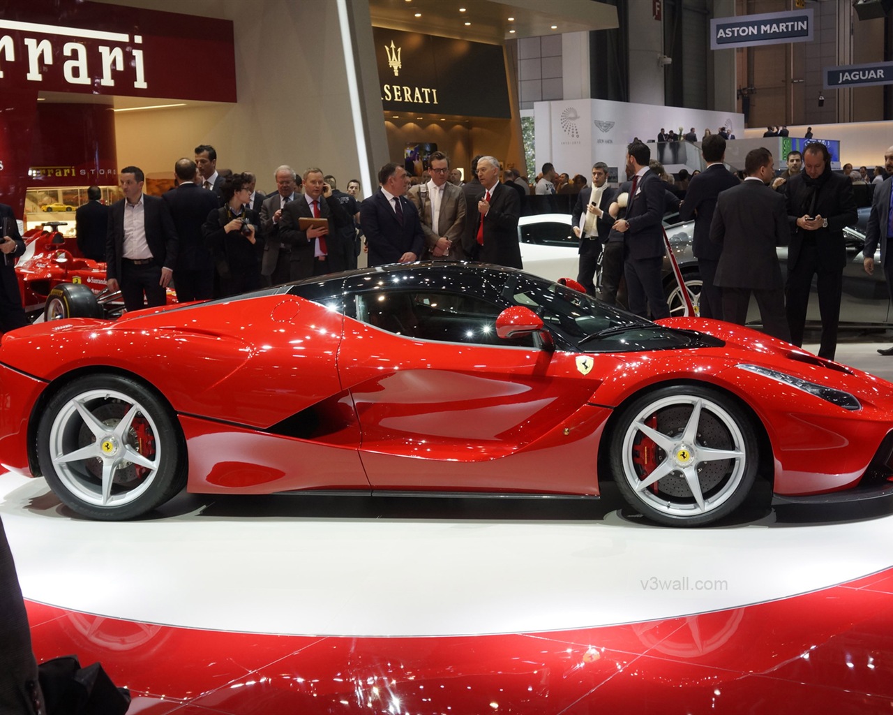 2013 Ferrari rouge LaFerrari supercar HD fonds d'écran #15 - 1280x1024