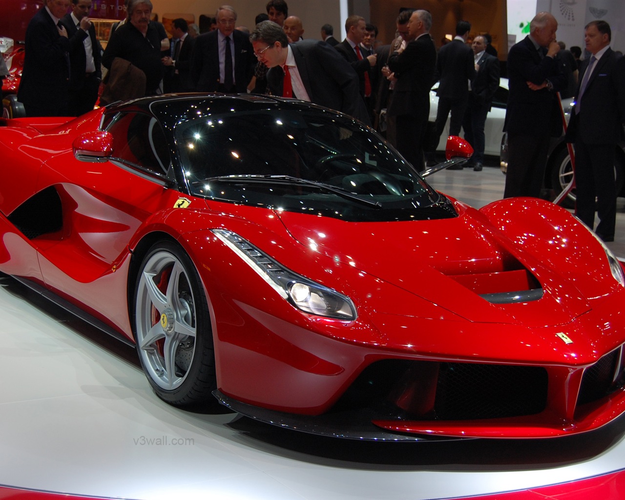 2013 Ferrari rouge LaFerrari supercar HD fonds d'écran #19 - 1280x1024