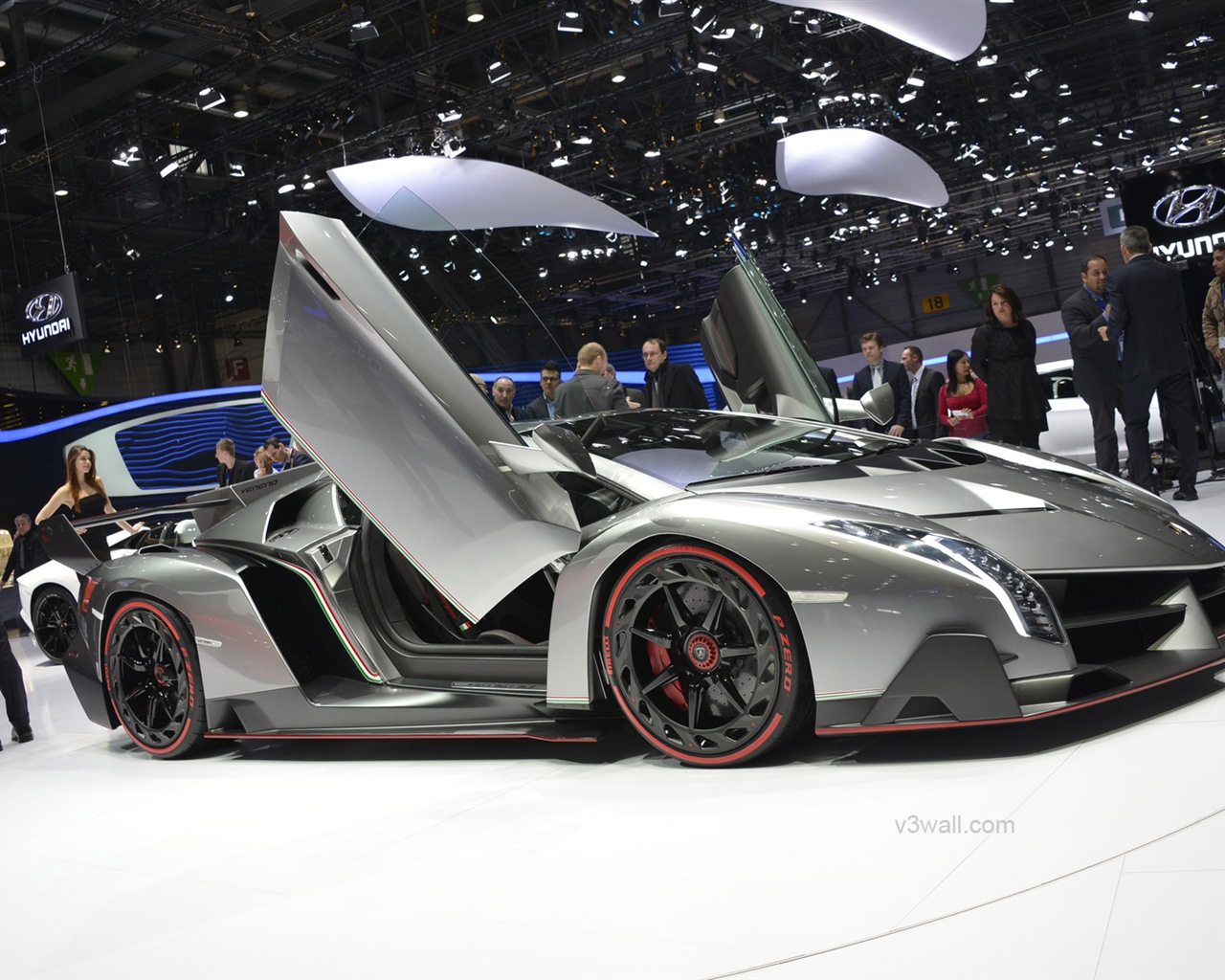 2013 Lamborghini Veneno роскошных суперкаров HD обои #12 - 1280x1024