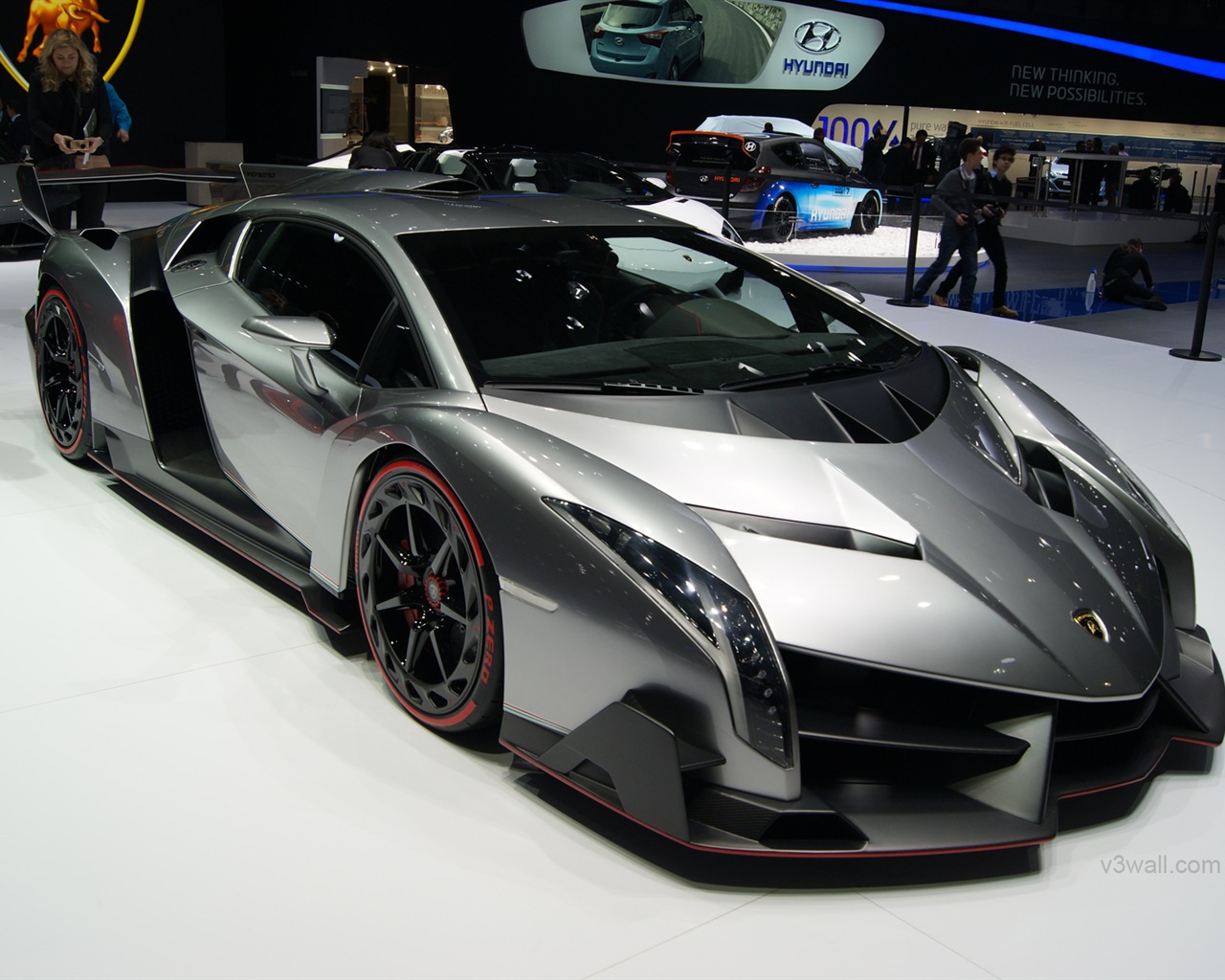 2013 Lamborghini Veneno superdeportivo de lujo HD fondos de pantalla #18 - 1280x1024