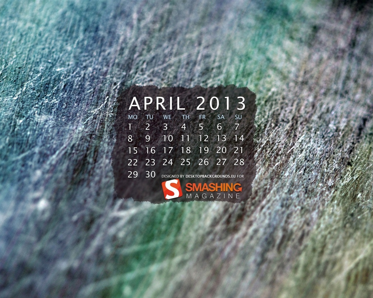 2013년 4월 캘린더 벽지 (1) #7 - 1280x1024