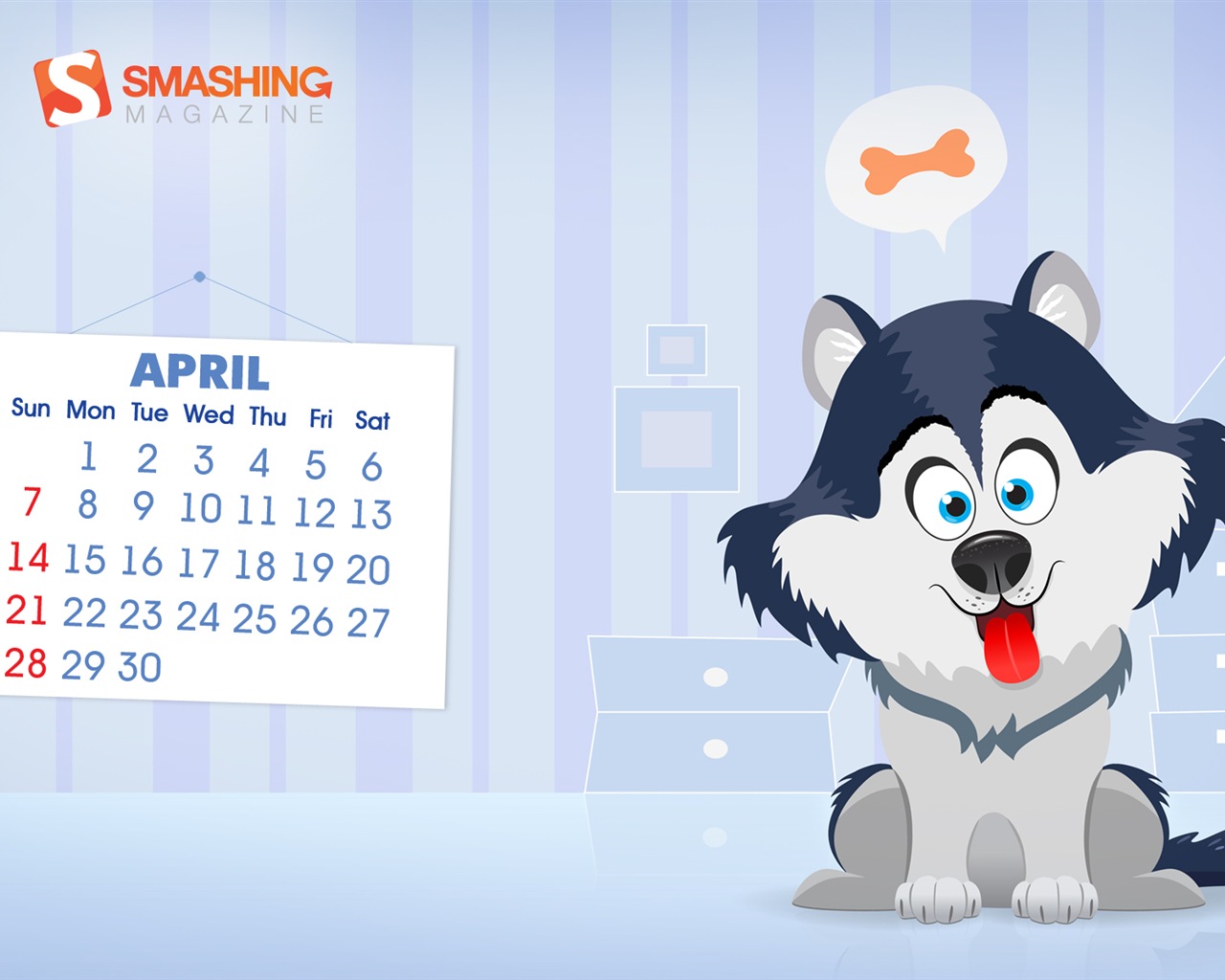 April 2013 Kalender Wallpaper (1) #19 - 1280x1024