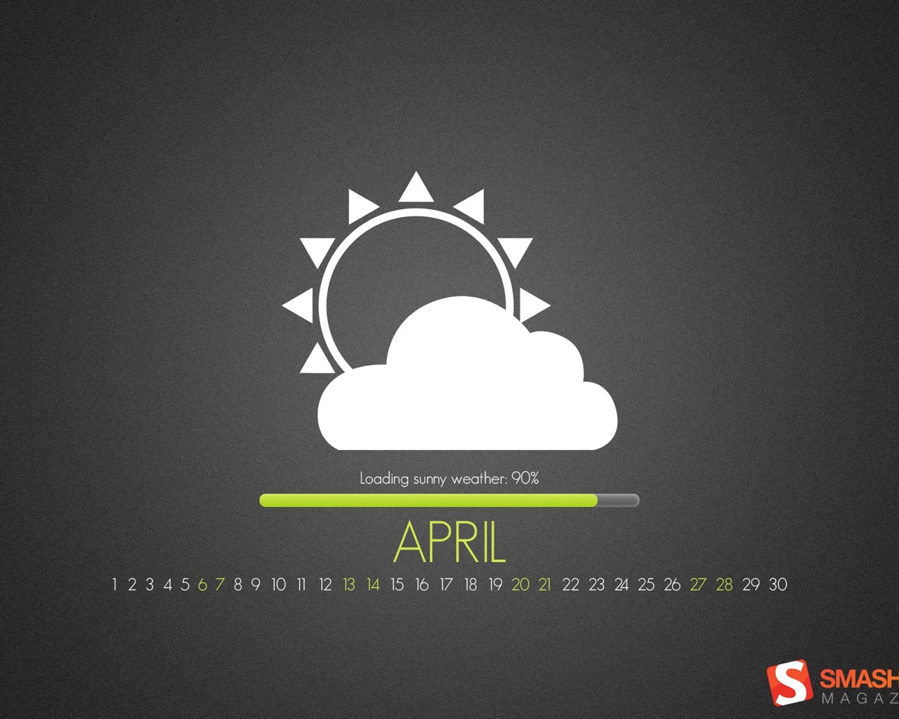 April 2013 Calendar wallpaper (2) #5 - 1280x1024