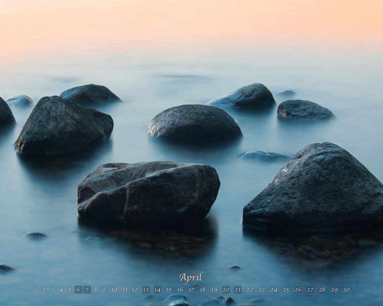 04 2013 Calendar fondo de pantalla (2) #13 - 1280x1024