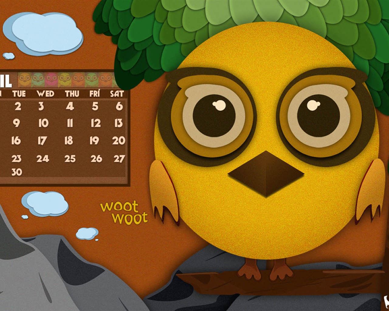 04 2013 Calendar fondo de pantalla (2) #26 - 1280x1024