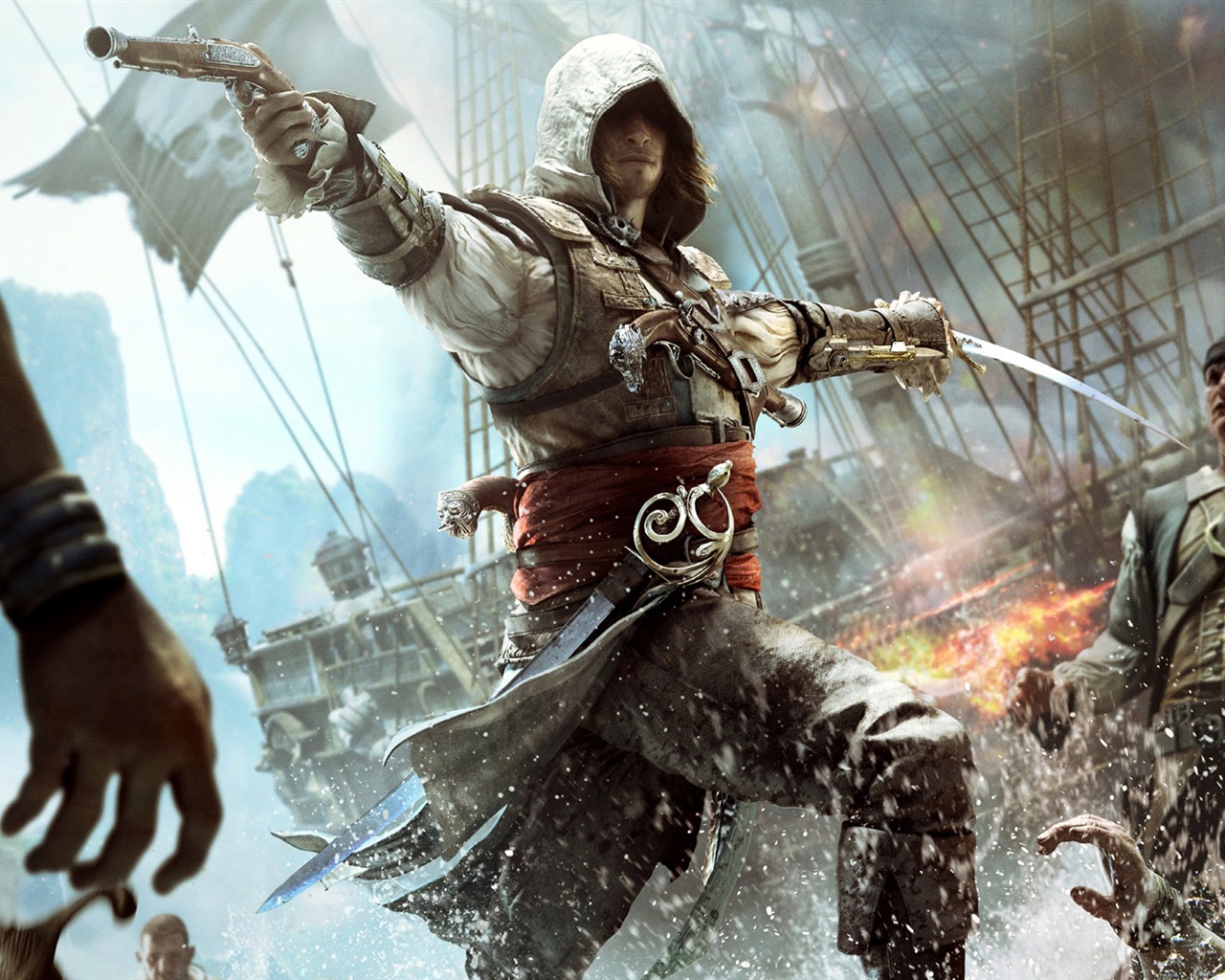Creed IV Assassin: Black Flag HD wallpapers #6 - 1280x1024