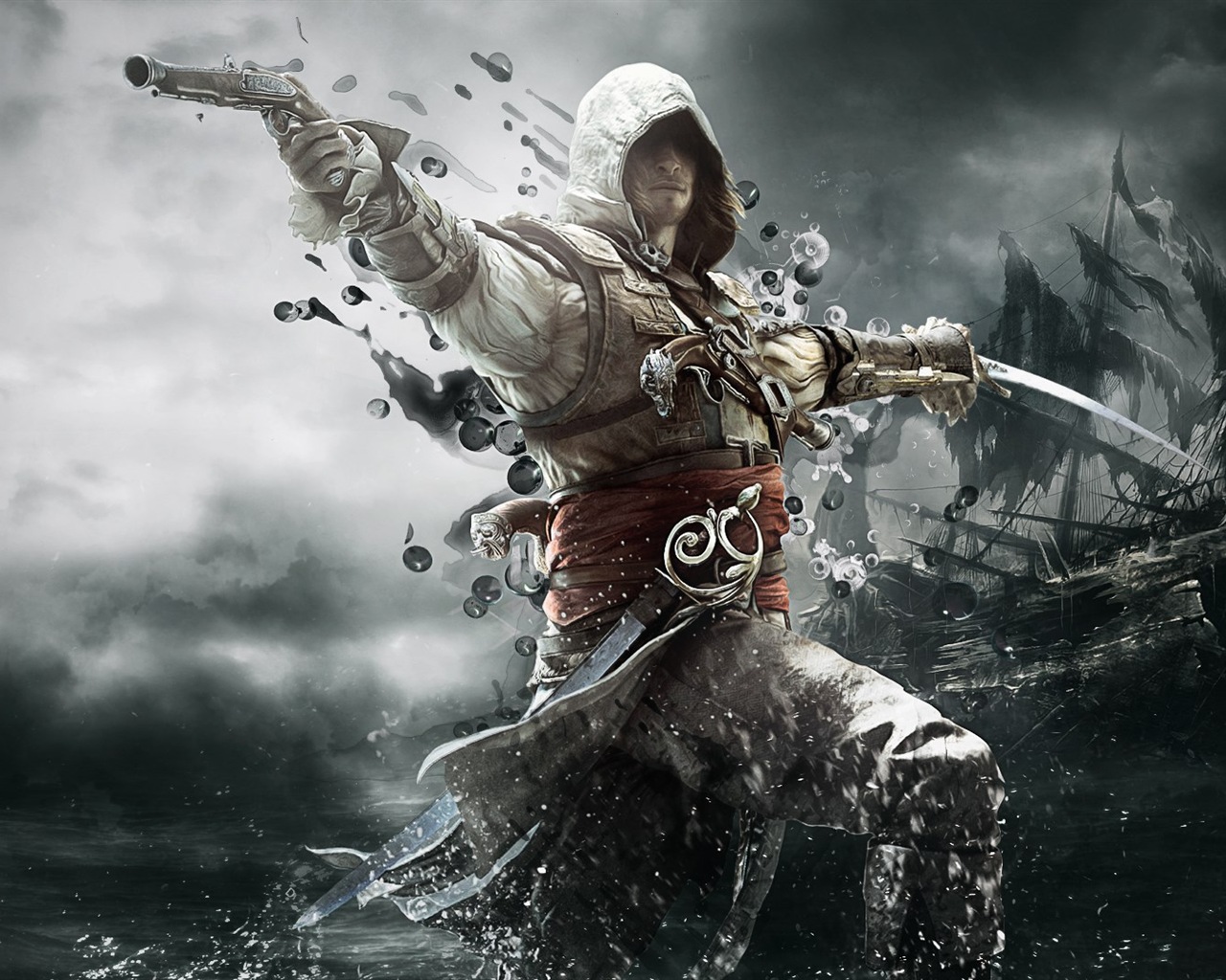 Creed IV Assassin: Black Flag HD wallpapers #8 - 1280x1024