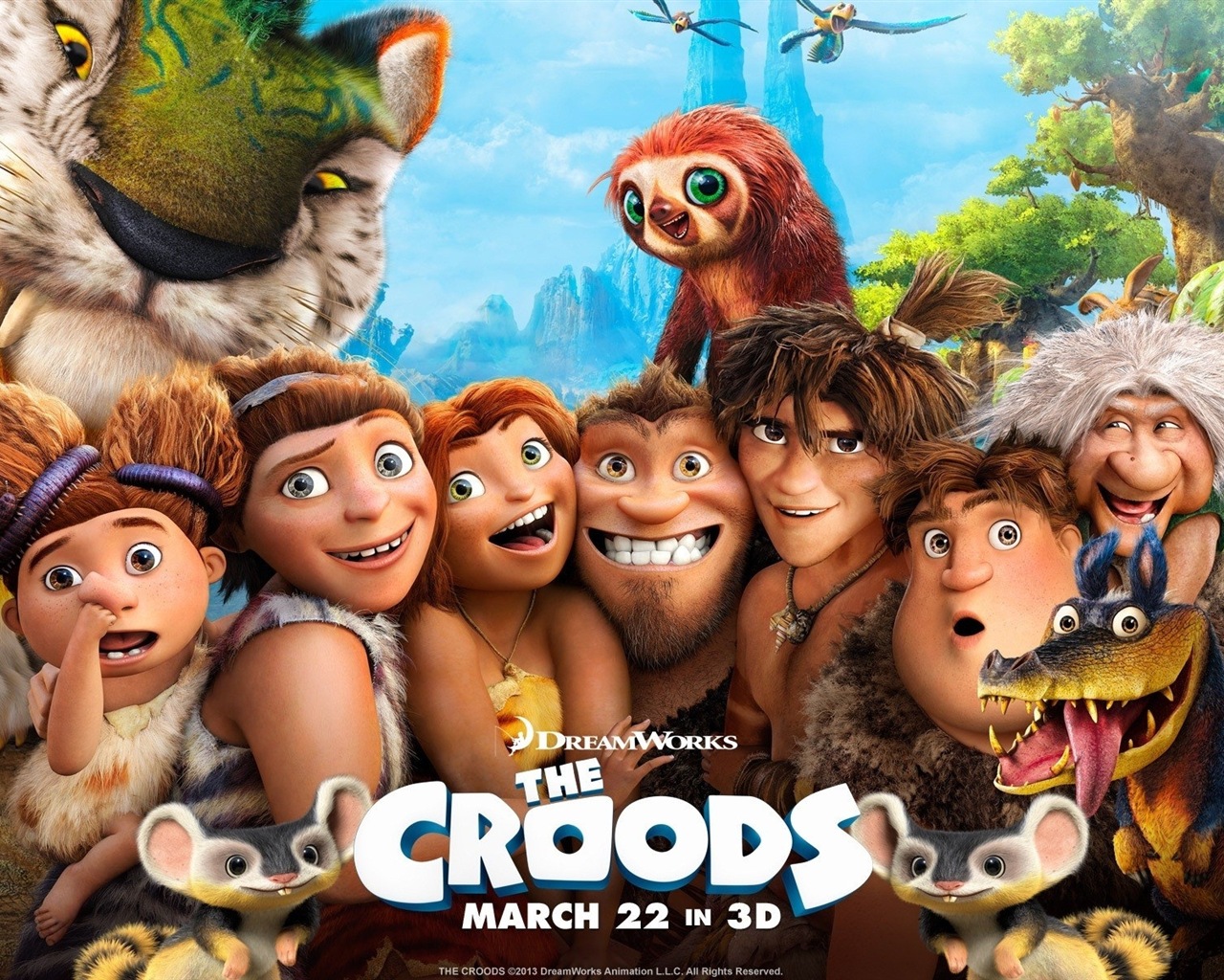 V Croods HD Movie Wallpapers #1 - 1280x1024