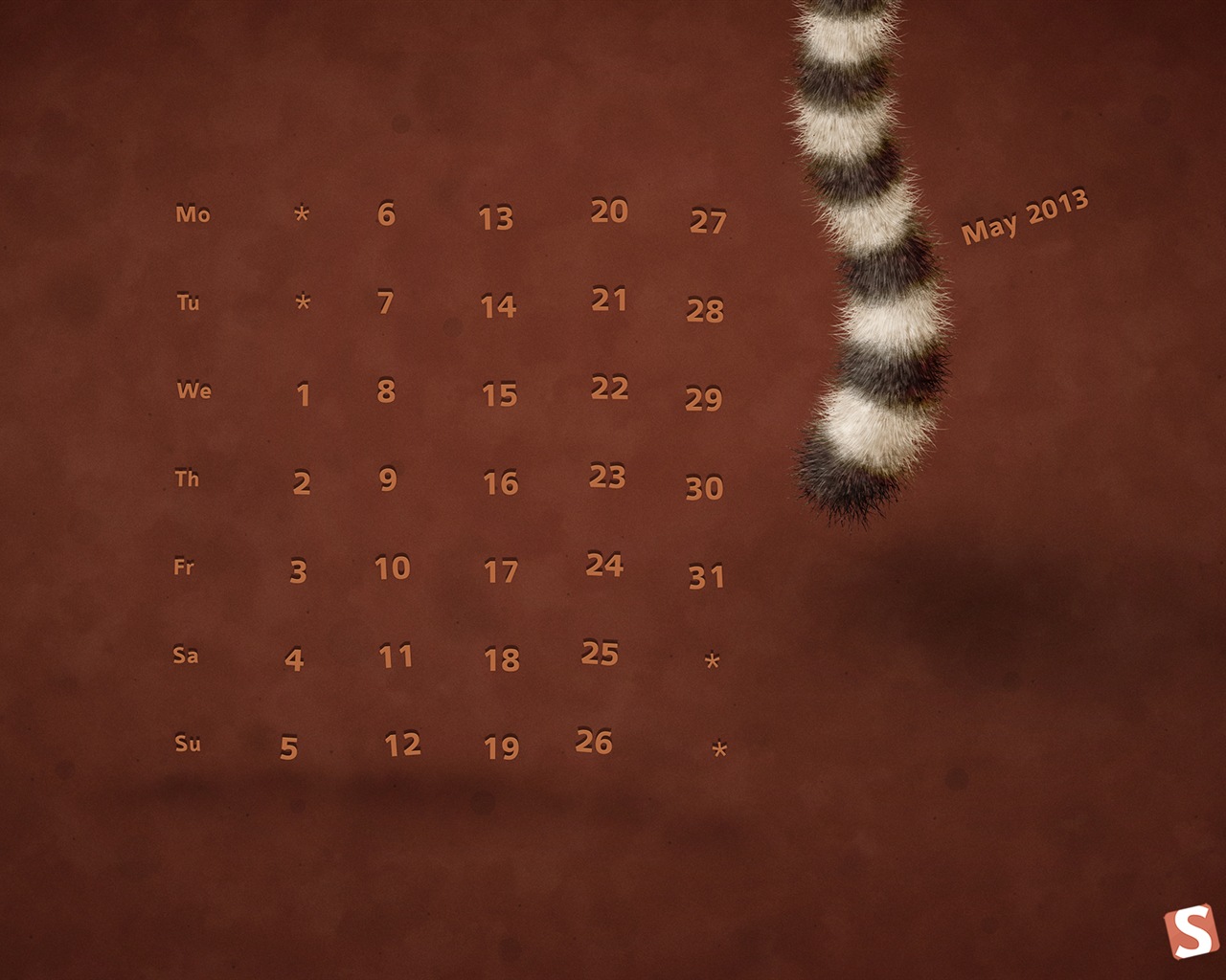 05. 2013 Kalendář tapety (2) #18 - 1280x1024