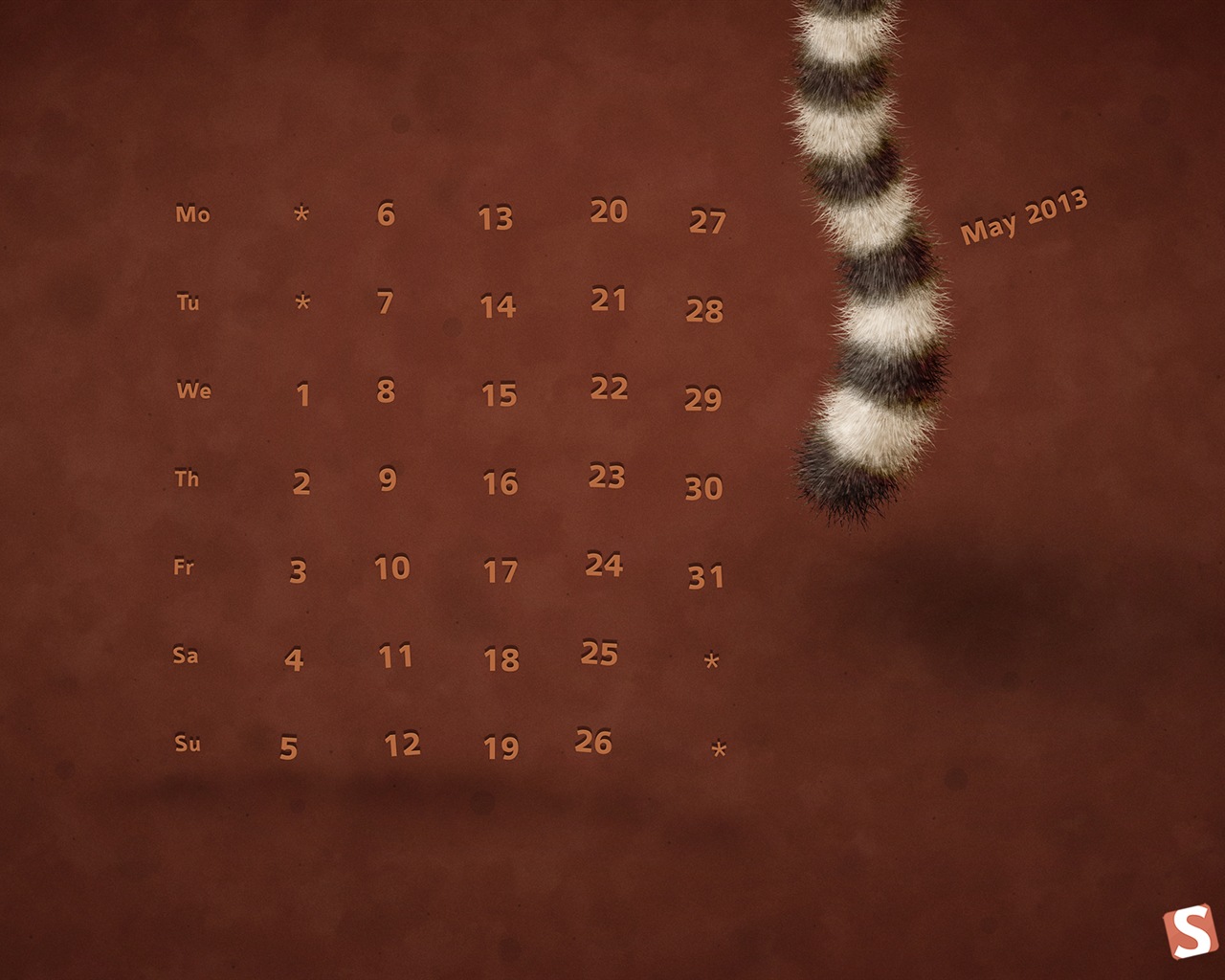 May 2013 calendar wallpaper (2) #18 - 1280x1024