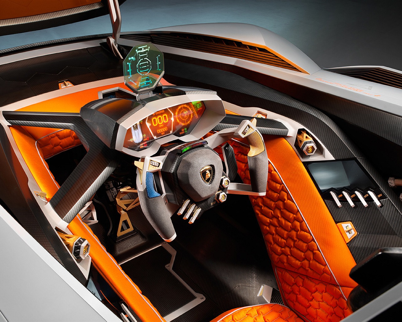 Lamborghini Egoista концепция суперкара HD обои #3 - 1280x1024