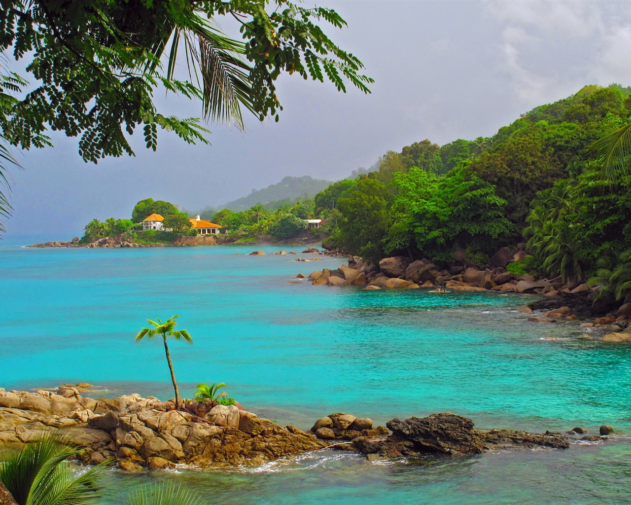 Seychelles Island nature landscape HD wallpapers #6 - 1280x1024