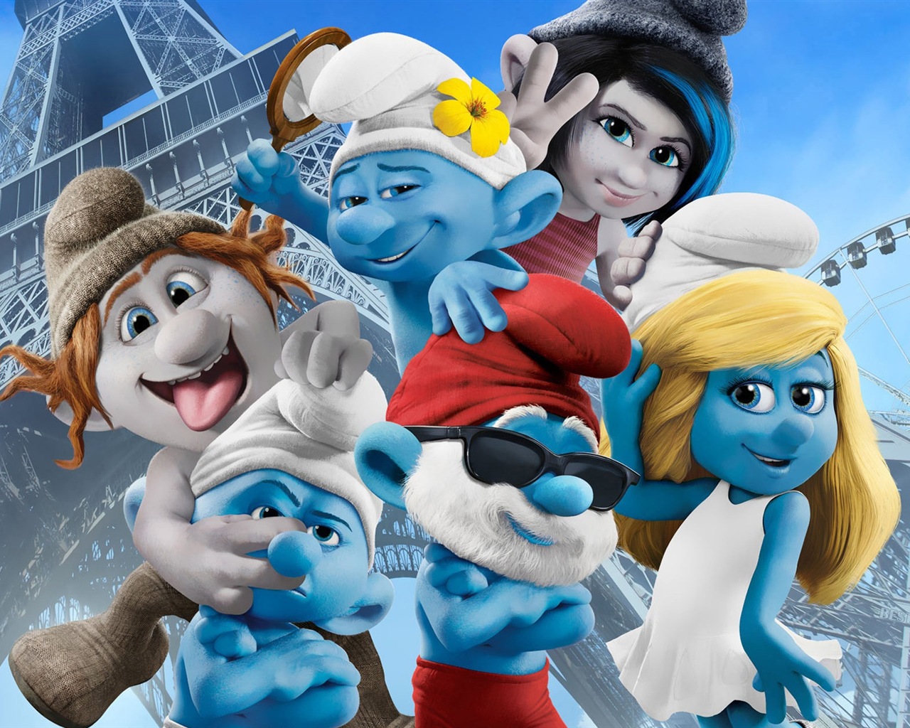 The Smurfs 2 藍精靈2 高清電影壁紙 #7 - 1280x1024