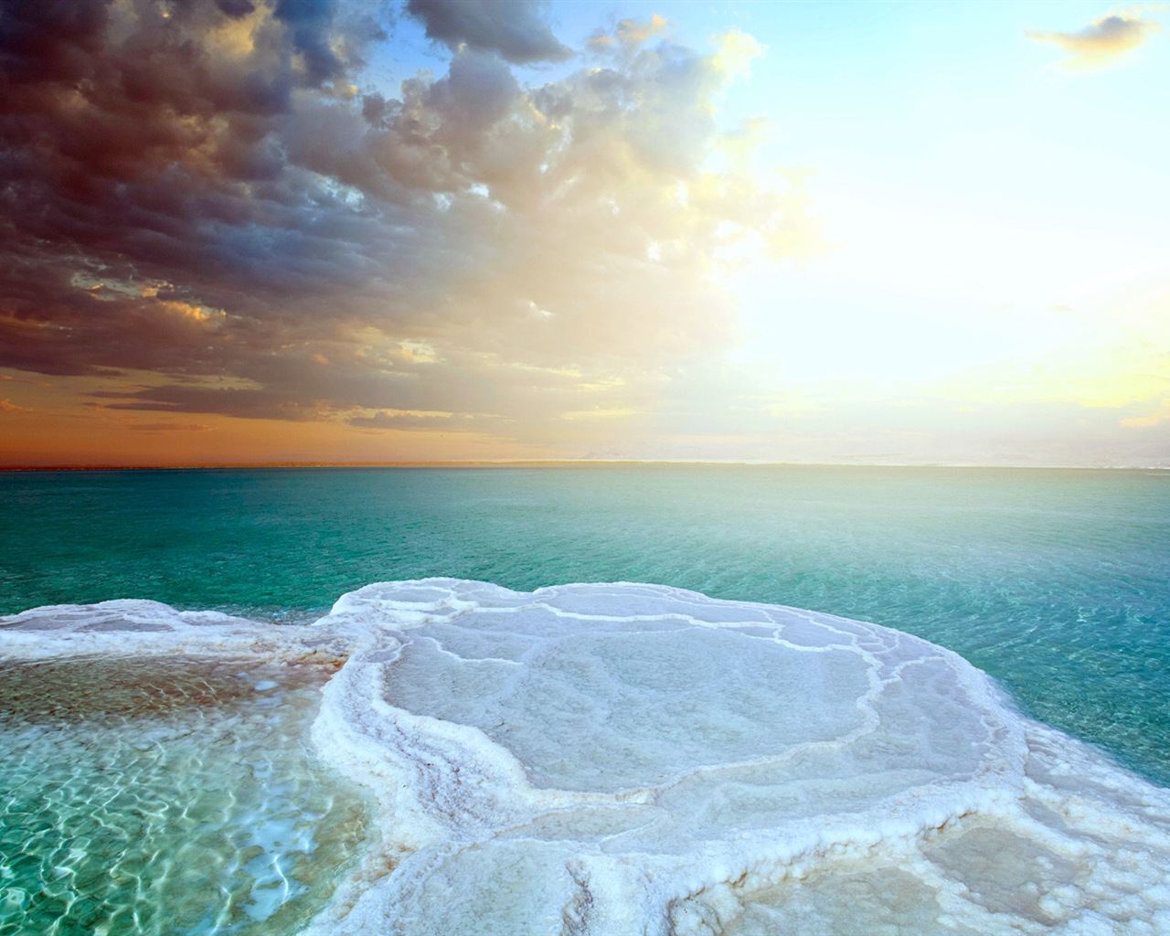 Dead Sea paysages magnifiques fonds d'écran HD #20 - 1280x1024